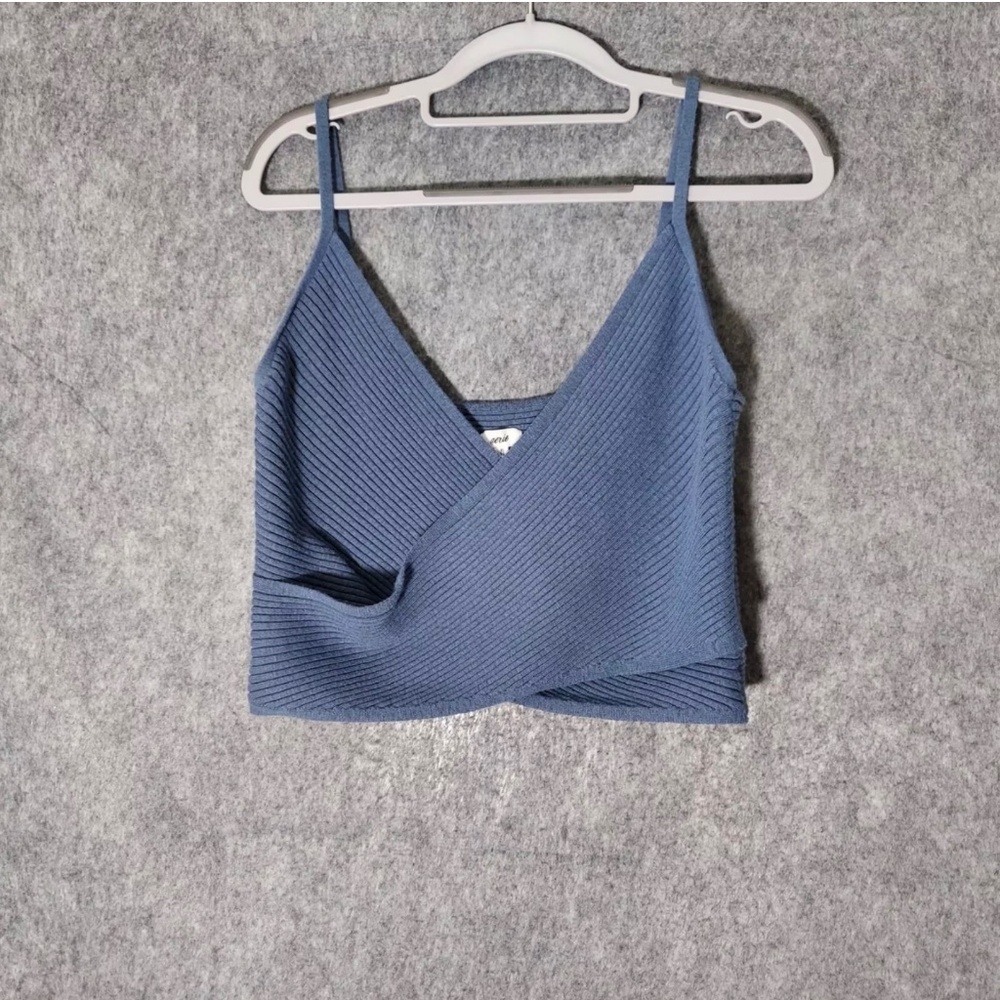 Aerie Cropped Ribbed Sweater Tank Top, Size XL